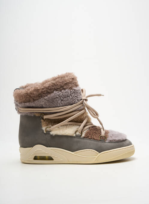 Bottines/boots fourrée talon de 4 à 6cm gris SERAFINI femme