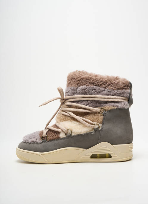 Bottines/boots fourrée talon de 4 à 6cm gris SERAFINI femme