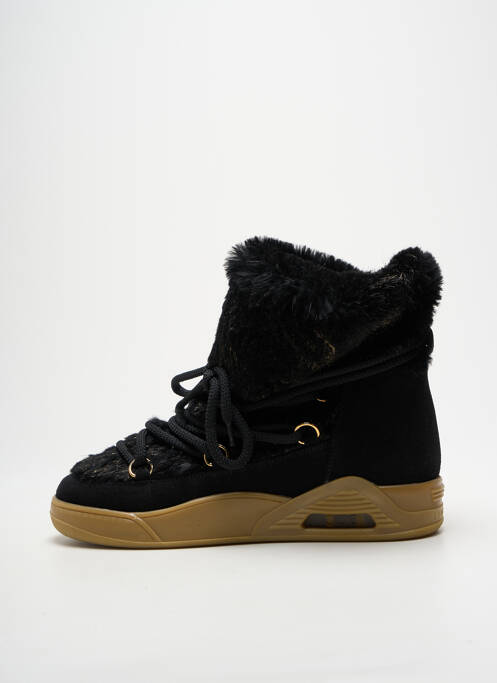 Bottines/boots fourrée talon plat jusqu'à 3cm noir SERAFINI femme