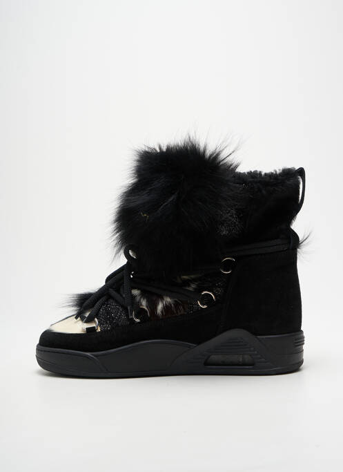 Bottines/boots fourrée talon plat jusqu'à 3cm noir SERAFINI femme