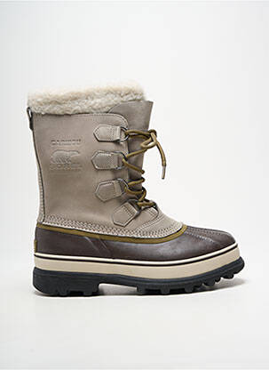 Bottes fourrée talon plat jusqu'à 3cm marron SOREL femme