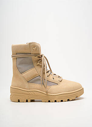 Bottines/boots bout rond talon de 4 à 6cm beige SEASON 4 femme