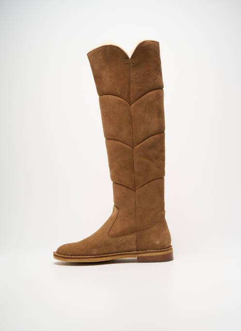Bottes fourrée talon plat jusqu'à 3cm marron UGG femme