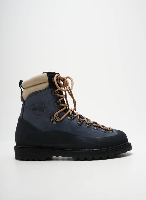 Bottines/boots bout rond talon plat jusqu'à 3cm bleu DIEMME femme
