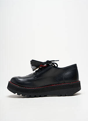 Derbies bout rond talon de 4 à 6cm noir KICKERS femme