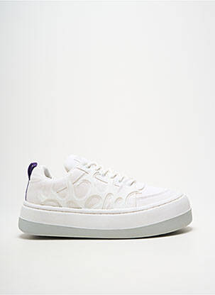 Baskets plateforme talon de 4 à 6cm blanc EYTYS femme