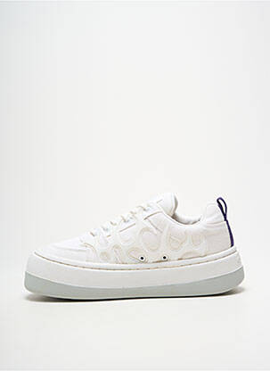 Baskets plateforme talon de 4 à 6cm blanc EYTYS femme