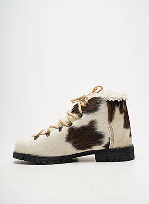 Bottines/boots fourrée talon plat jusqu'à 3cm beige SWAMP femme