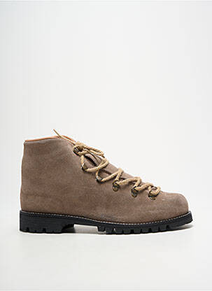 Bottines/boots nubuck talon plat jusqu'à 3cm gris SWAMP femme