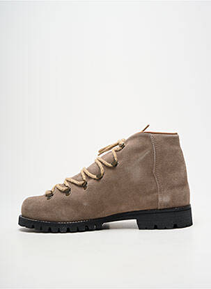 Bottines/boots nubuck talon plat jusqu'à 3cm gris SWAMP femme