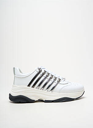 Baskets bout rond talon de 4 à 6cm blanc DSQUARED2 femme