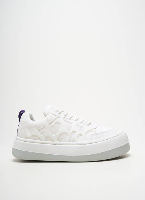 Baskets plateforme talon de 4 à 6cm blanc EYTYS femme