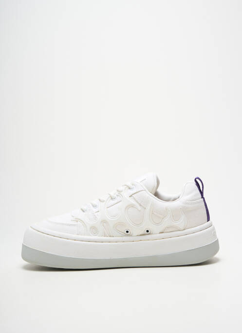 Baskets plateforme talon de 4 à 6cm blanc EYTYS femme