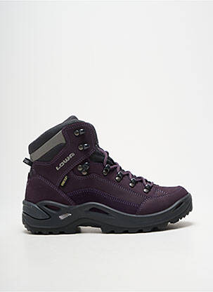 Baskets bout rond talon de 4 à 6cm violet LOWA femme