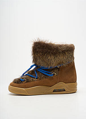 Bottines/boots fourrée talon plat jusqu'à 3cm marron SERAFINI femme