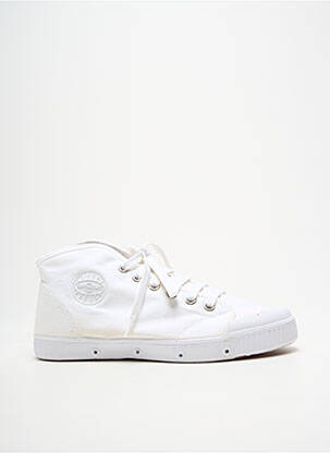 Baskets bout rond bout rond blanc SPRING COURT homme