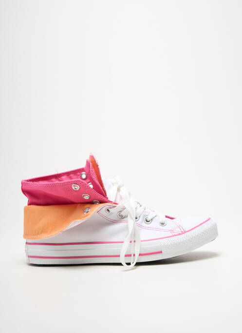 Baskets bout rond talon plat jusqu'à 3cm blanc CONVERSE femme