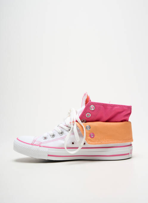 Baskets bout rond talon plat jusqu'à 3cm blanc CONVERSE femme
