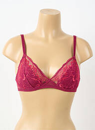 Soutien-gorge sans armature haut soutien-gorge emboitant rouge SIMONE PERELE femme