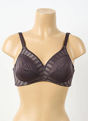 Soutien-gorge effet matière satinée haut soutien-gorge emboitant gris FELINA femme