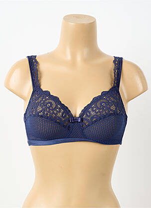 Soutien-gorge sans armature haut soutien-gorge emboitant bleu MAISON LEJABY femme
