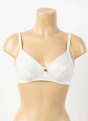 Soutien-gorge effet matière satinée haut soutien-gorge emboitant beige ANTIGEL femme
