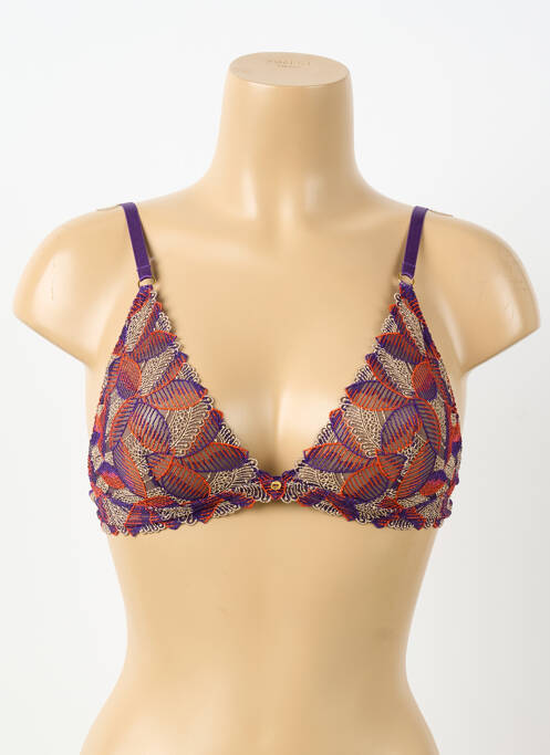 Soutien-gorge bretelle multi position haut soutien-gorge emboitant violet AUBADE femme
