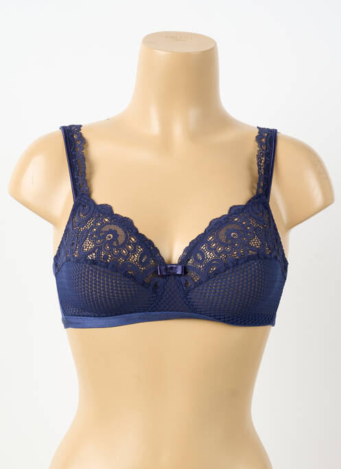 Soutien-gorge sans armature haut soutien-gorge emboitant bleu MAISON LEJABY femme