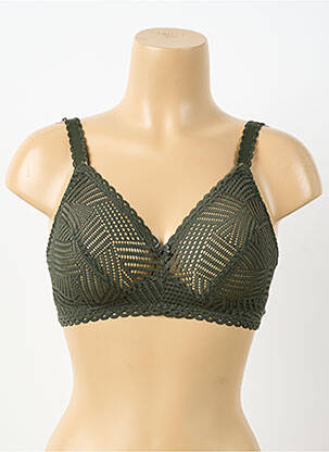 Soutien-gorge sans armature haut soutien-gorge emboitant vert ANTIGEL femme