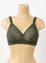 Soutien-gorge sans armature haut soutien-gorge emboitant vert ANTIGEL femme