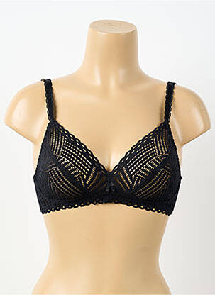 Soutien-gorge sans armature haut soutien-gorge emboitant noir ANTIGEL femme