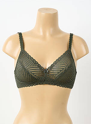 Soutien-gorge sans armature haut soutien-gorge emboitant vert ANTIGEL femme