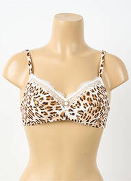 Soutien-gorge sans armature haut soutien-gorge emboitant beige ANTIGEL femme