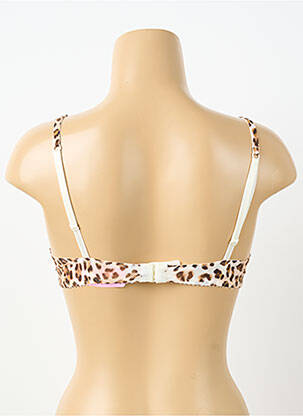 Soutien-gorge effet matière satinée haut soutien-gorge emboitant beige ANTIGEL femme
