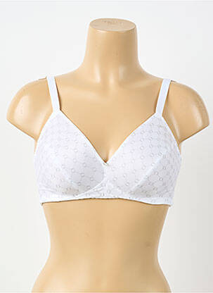 Soutien-gorge effet matière satinée haut soutien-gorge emboitant blanc ANTIGEL femme