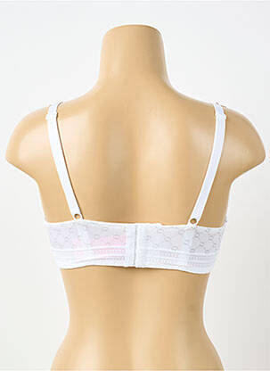 Soutien-gorge effet matière satinée haut soutien-gorge emboitant blanc ANTIGEL femme