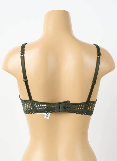 Soutien-gorge broderie haut soutien-gorge emboitant vert ANTIGEL femme
