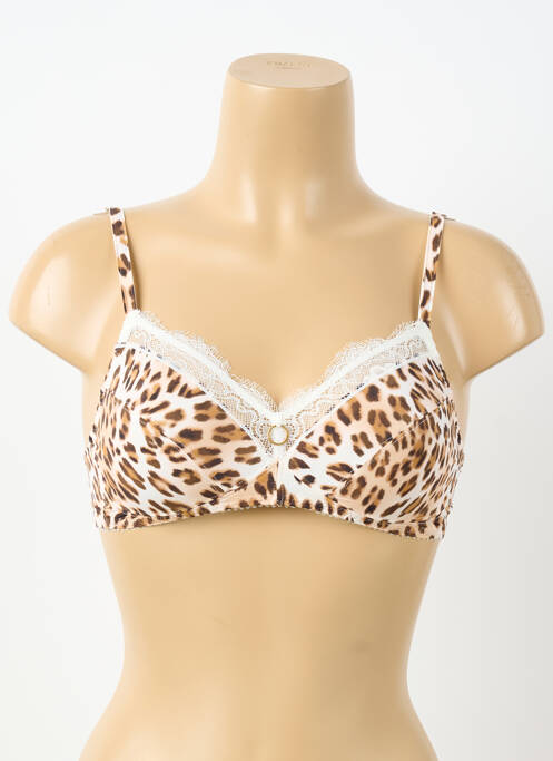 Soutien-gorge sans armature haut soutien-gorge emboitant beige ANTIGEL femme