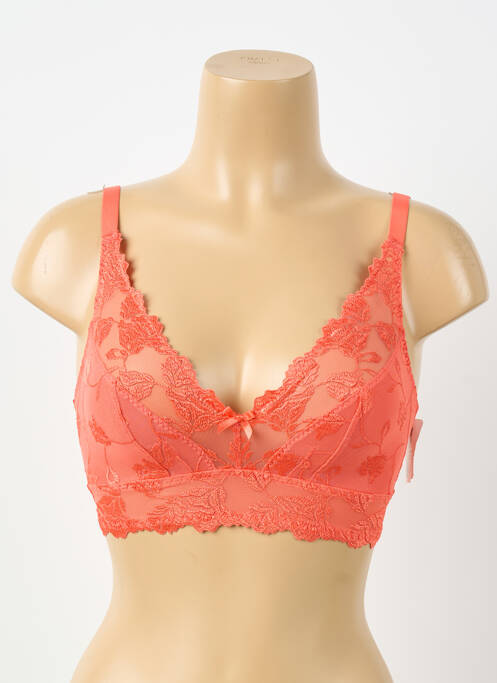 Soutien-gorge légère et transparente haut soutien-gorge emboitant orange AUBADE femme