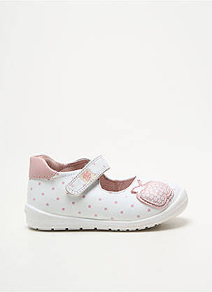 Ballerines voute plantaire bout rond blanc GARVALIN fille