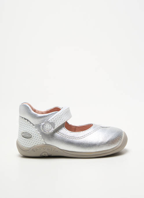 Ballerines voute plantaire bout rond argent GARVALIN fille