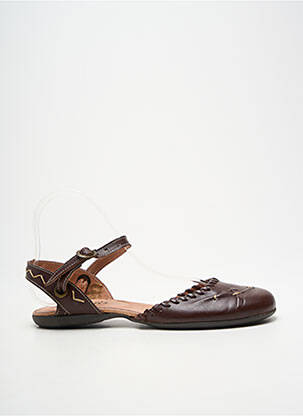 Sandales/nu pieds type de semelle amortissante talon plat jusqu'à 3cm marron MORAN'S femme