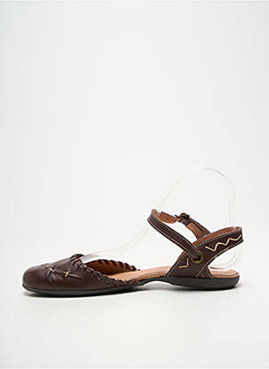 Sandales/nu pieds type de semelle amortissante talon plat jusqu'à 3cm marron MORAN'S femme