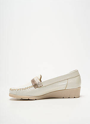 Mocassins matière lisse talon plat jusqu'à 3cm beige PEDI GIRL femme