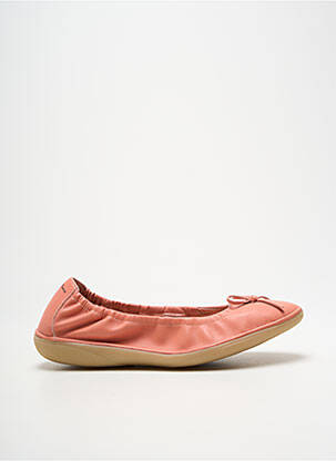 Ballerines bout rond talon plat jusqu'à 3cm rose ELLES-MEMES femme