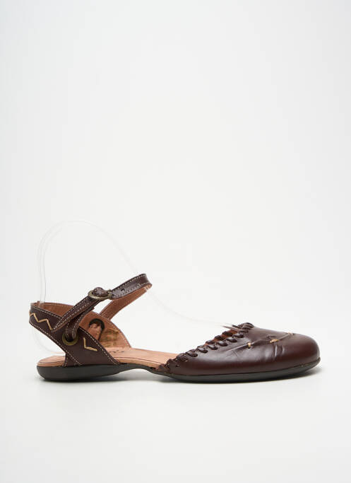 Sandales/nu pieds type de semelle amortissante talon plat jusqu'à 3cm marron MORAN'S femme