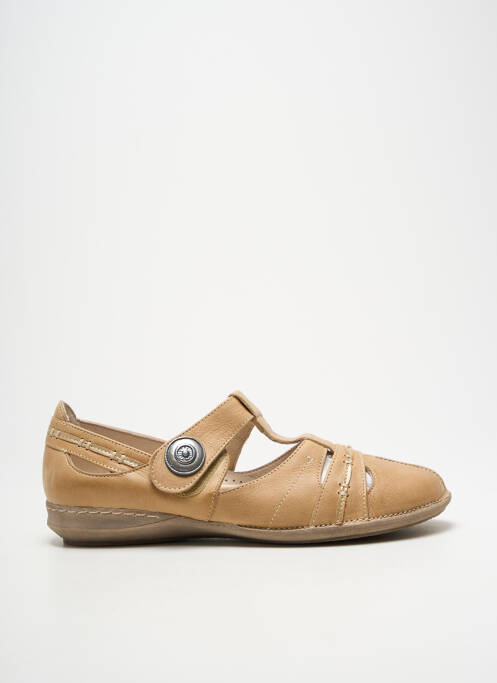 Sandales/nu pieds talon plat jusqu'à 3cm beige ELLES-MEMES femme