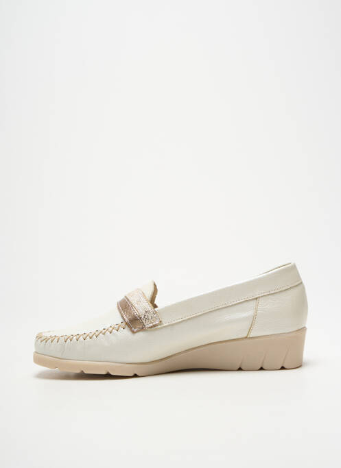 Mocassins matière lisse talon plat jusqu'à 3cm beige PEDI GIRL femme
