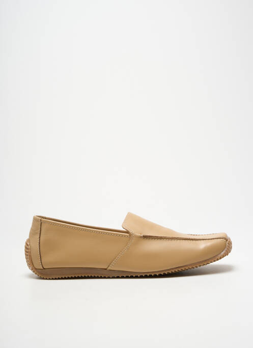 Mocassins bout carré talon plat jusqu'à 3cm beige AKANE femme