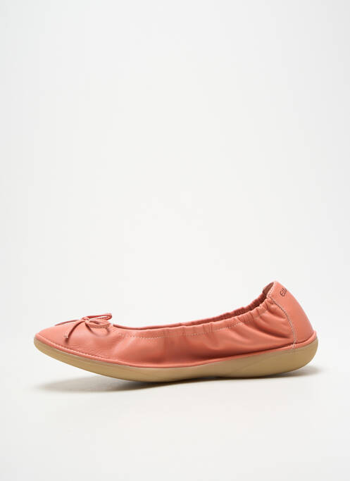 Ballerines bout rond talon plat jusqu'à 3cm rose ELLES-MEMES femme